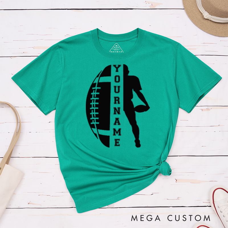 Personalized American Football T-Shirt with Custom Your Name