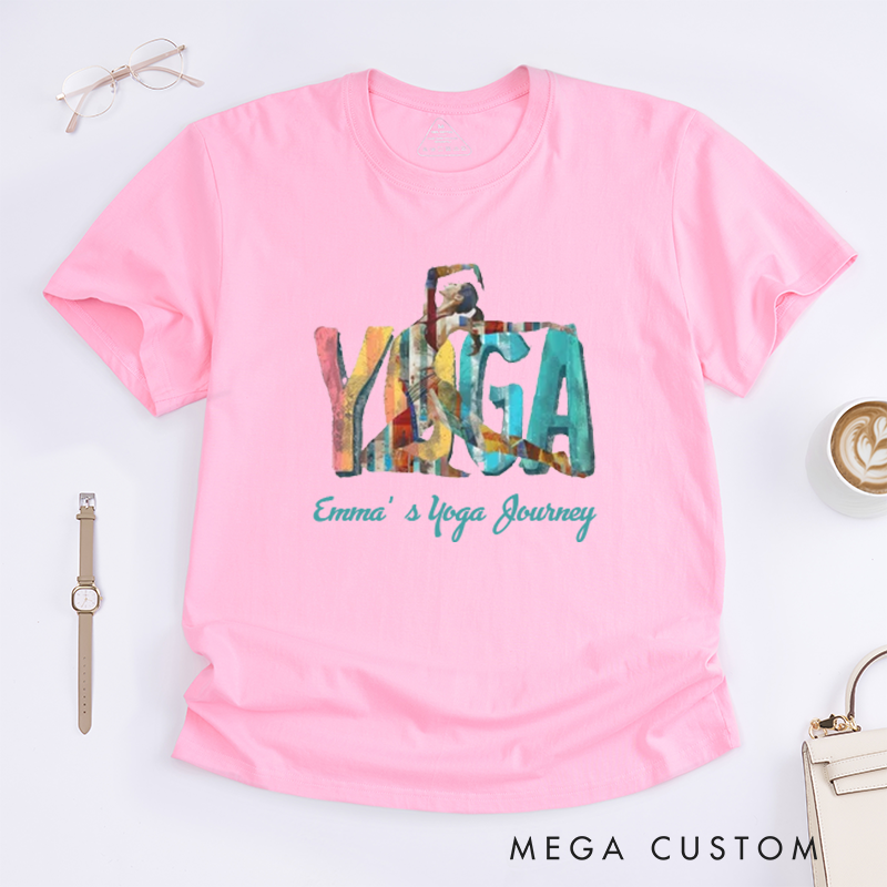 Personalized Yoga T-Shirt Motivational Inspirational T-Shirt Meditation T-Shirt Motivational T-Shirt Zen Clothing Yoga Clothes