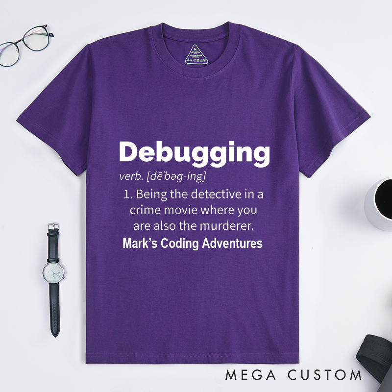Personalized Debugging Definition Shirt IT Programming Computer Shirts for Developer Technology Lover Gift for Geek Nerd 