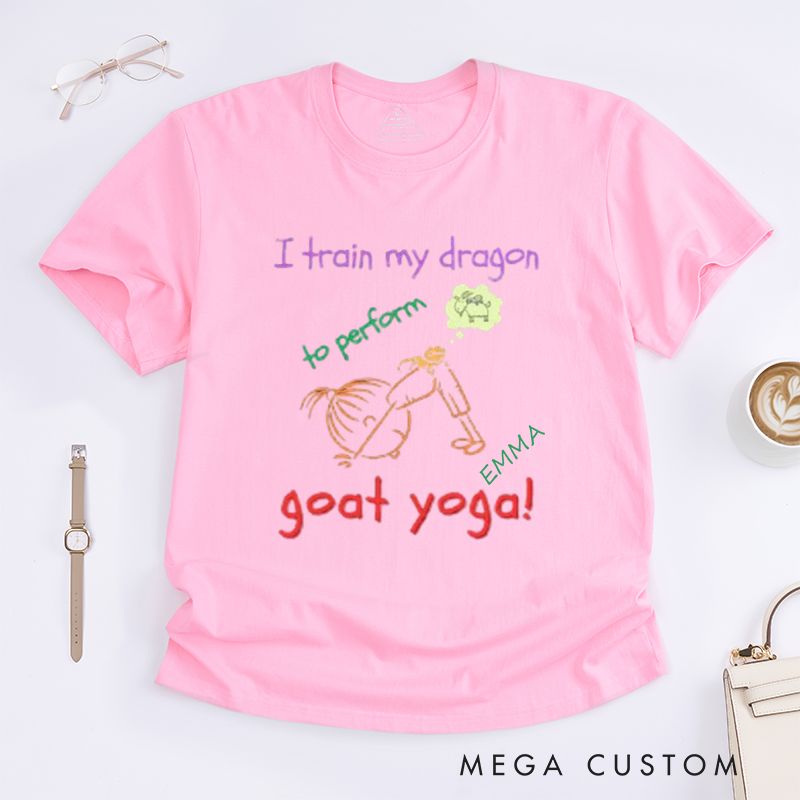 Personalized Yoga Girl T-Shirt Cartoon T-Shirt Yoga Lover T-Shirt Fun Yoga T-Shirt Yoga Instructor Yoga Gift