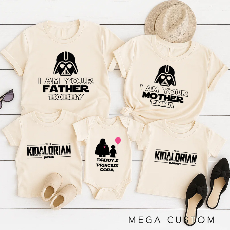 Personalized Our Little Princess Matching T-Shirts Family Funny Party Matching Tshirt for Movie Lovers Family Reunion