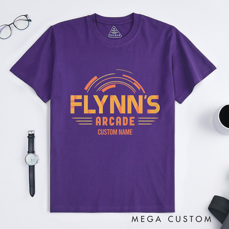 Personalized Flynn's Arcade T-Shirt A Retro Gaming Haven Lover Shirts Gift for Geek Nerd 