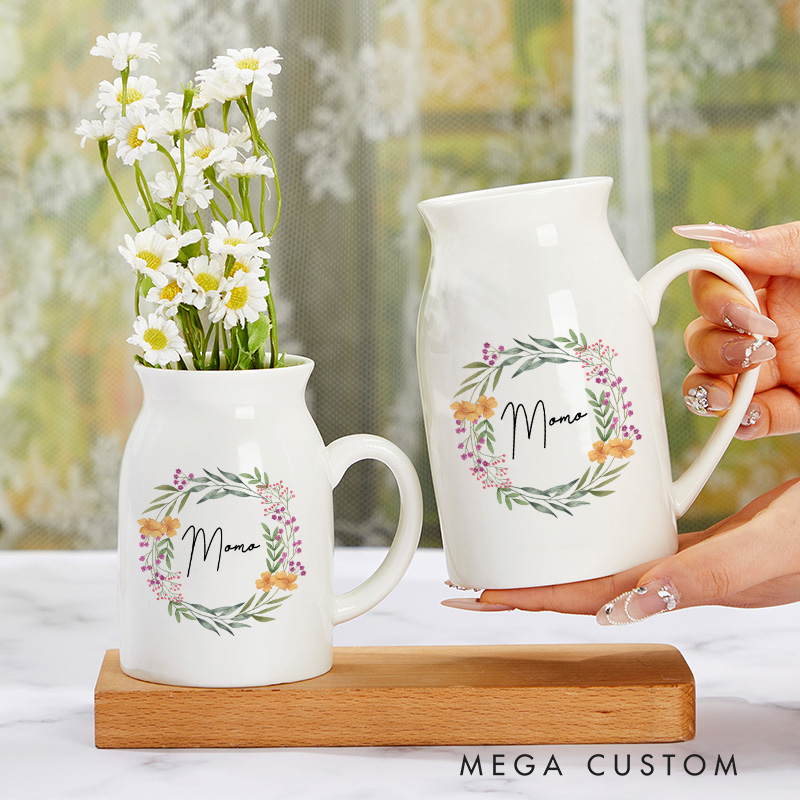 Personalised Flower Vase Mothers Day Gift Mothers Day Vase Gifts for Mum