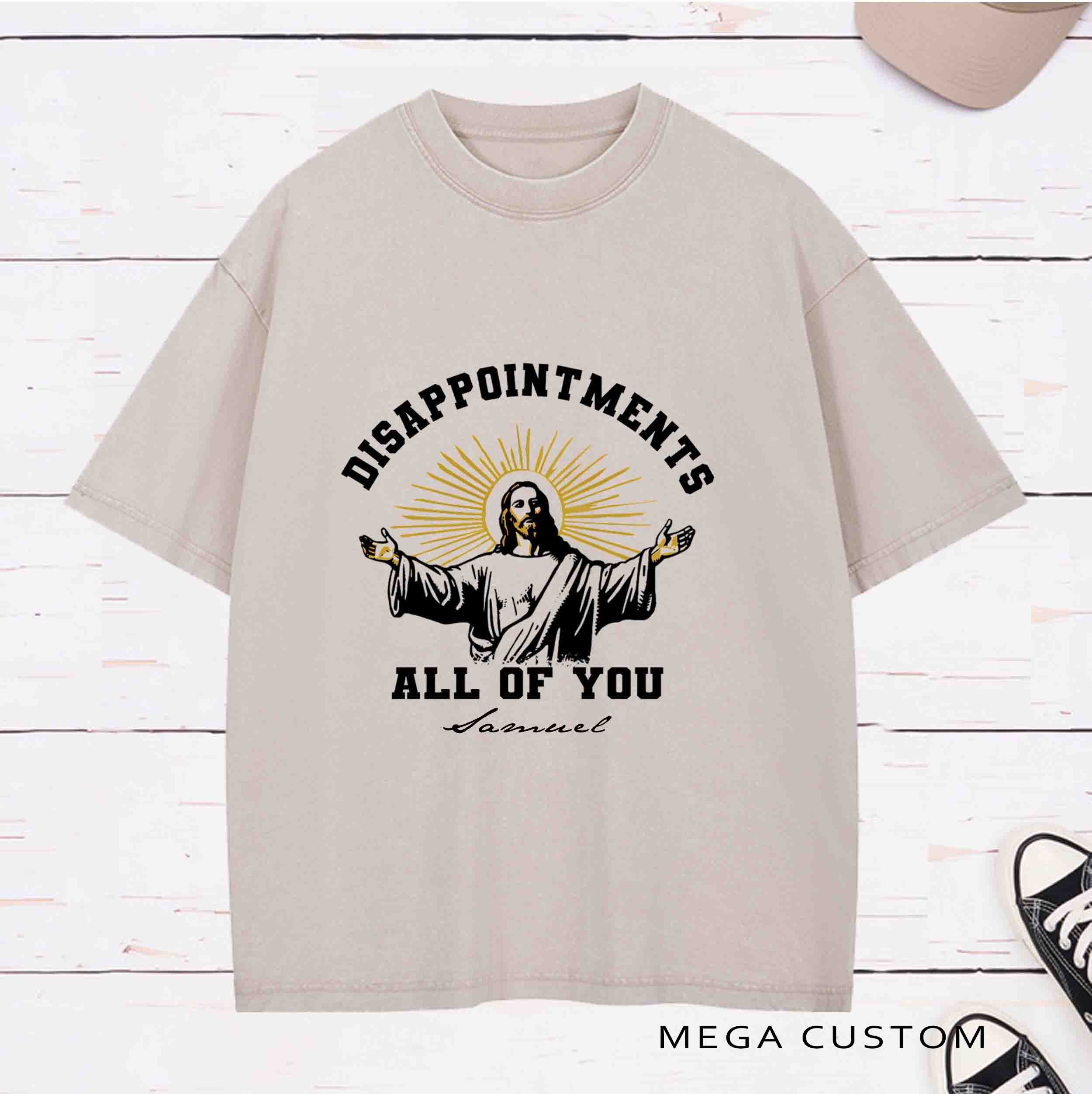 Personalized Character Disappointments All of You Washed T-Shirt  with Name Easter Gift for Christian   