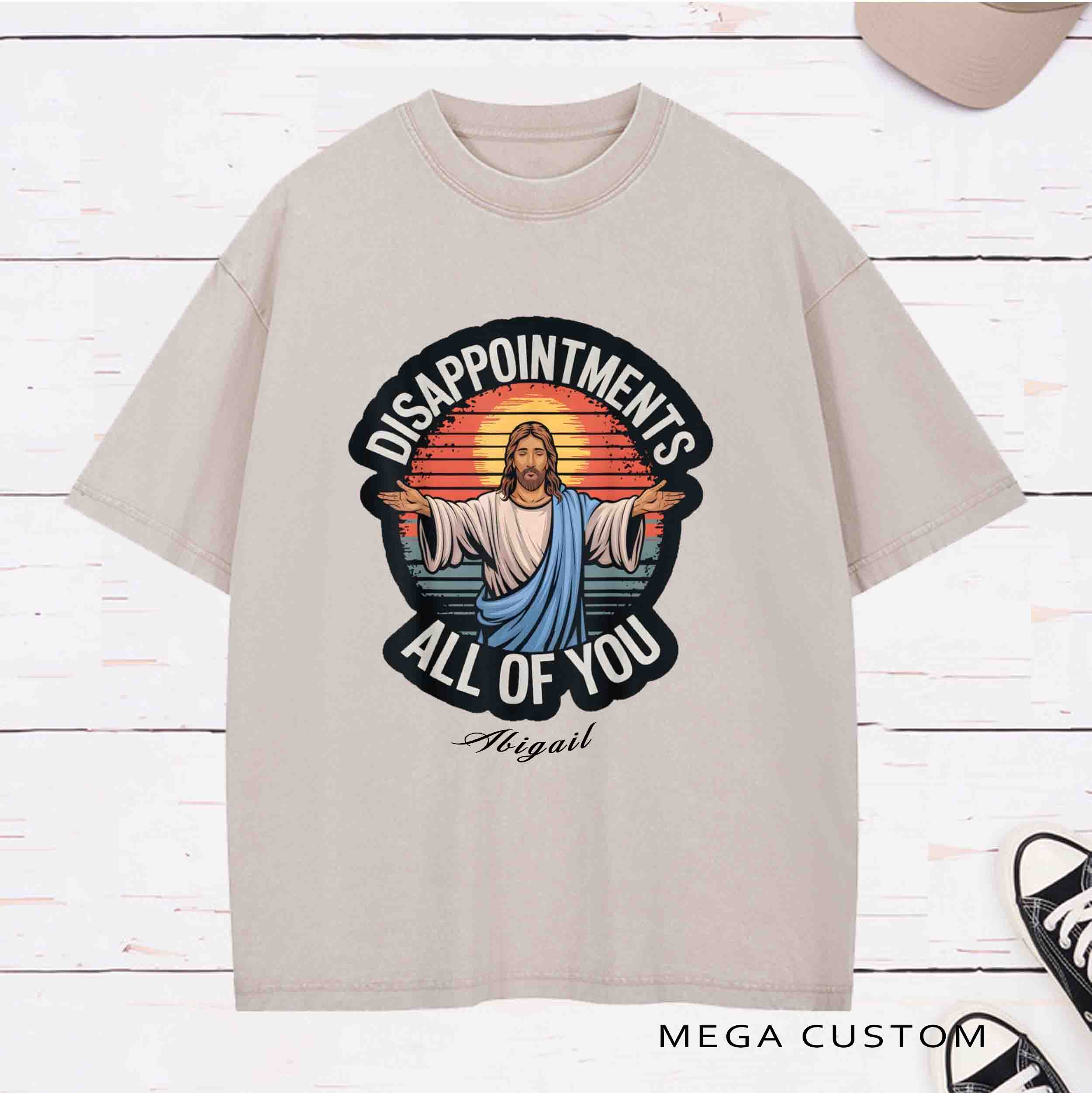 Personalized Character Disappointments All of You Washed T-Shirt with Name Easter Party Gift for Christian   