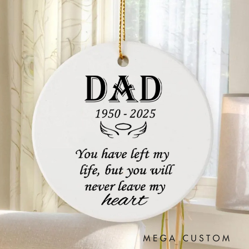 Personalized Memorial Ornament for Loss of Loved One Bereavement Memorial Keepsake in Loving Memory Gifts Ceramic Christmas Ornaments