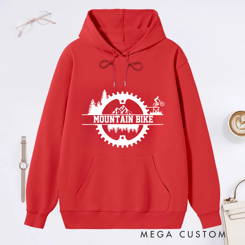 Personalized Mountain Bike Classic Hoodies with Inspired Design for Outdoor Adventures Riding Cycling Biking Enthusiasts