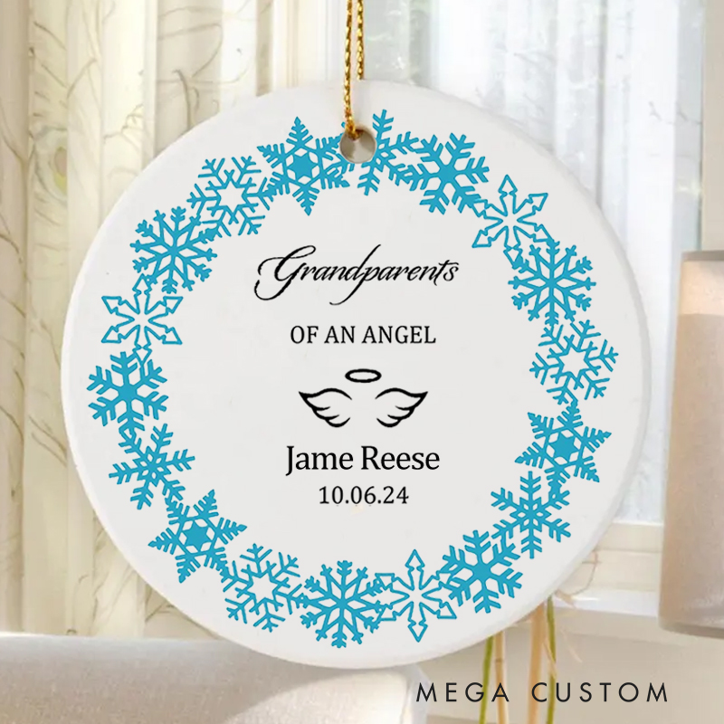 Personalized Miscarriage Ornament Infant Loss Keepsake for Christmas Tree Baby Memorial Gift Stillborn Angel Sympathy Gifts