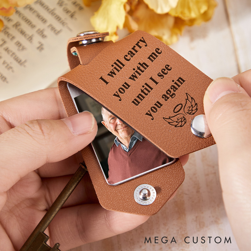 Personalized Photo Memorial Keychain in Loving Memory Keyring Memorial Keepsake Remembering Loss of Loved One Keychain Sympathy Gift