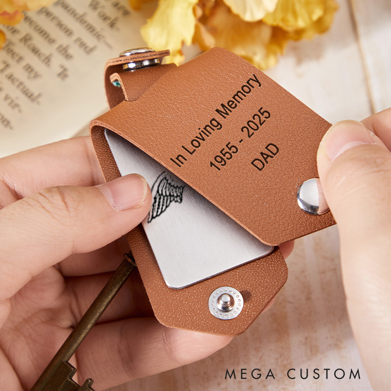 Personalized Memorial Keychain Gift for Loss of Loved One Sympathy Gift Keepsake in Loving Memory of Keyring Remembrance Gift 