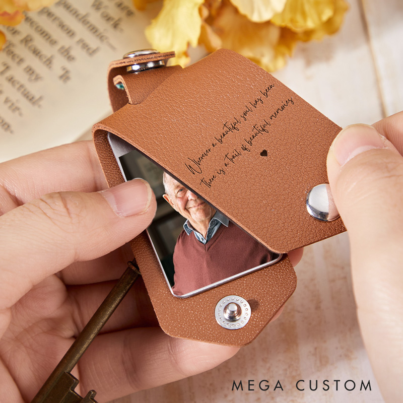 Personalized Memorial Keychain with Photo Bereavement Gifts for Loss of Loved One Sympathy Gift in Memory of Remembrance Condolence Picture Gifts
