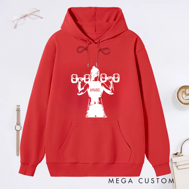 Personalized Gym Classic Hoodies with Empowering Lifting Theme Design for Fitness Enthusiasts Bodybuilders and Gym Lovers