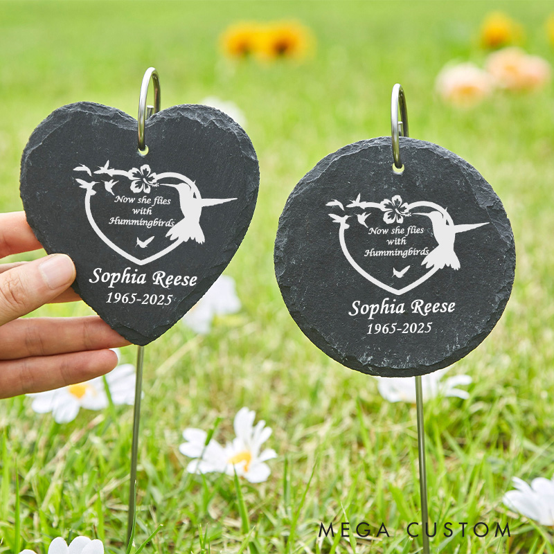 Personalized Grave Marker for Loss of Loved One Outdoor Memorial Plaque Remembrance Stone Memorial Garden Stone Sympathy Plaque Gifts for Memorial