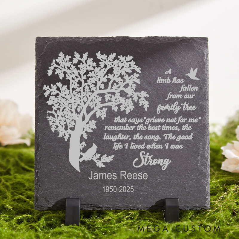 Personalized Memorial Stone Sympathy Gift Memorial Garden Stone Slate Grave Marker Bereavement Gift Loss of a Loved One Remembrance Gift