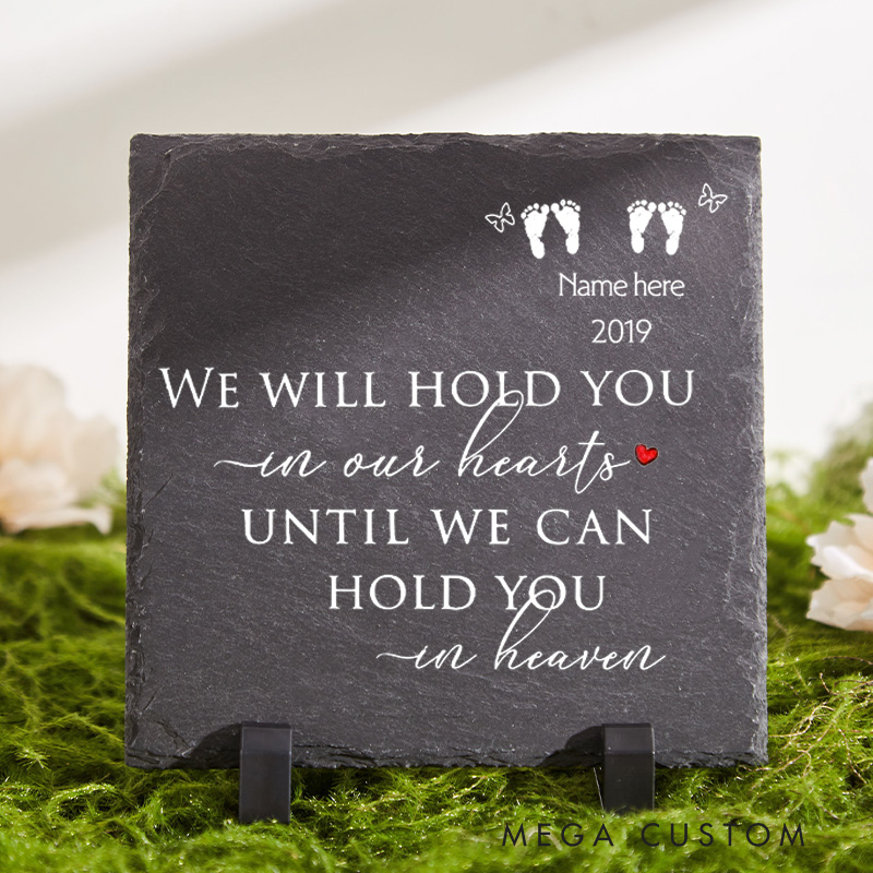 Personalized Baby Loss Memorial Stone Outdoor Slate Miscarriage Sympathy Gift Remembrance Grieving Gift Stillbirth Miscarriage Angel Baby Keepsake