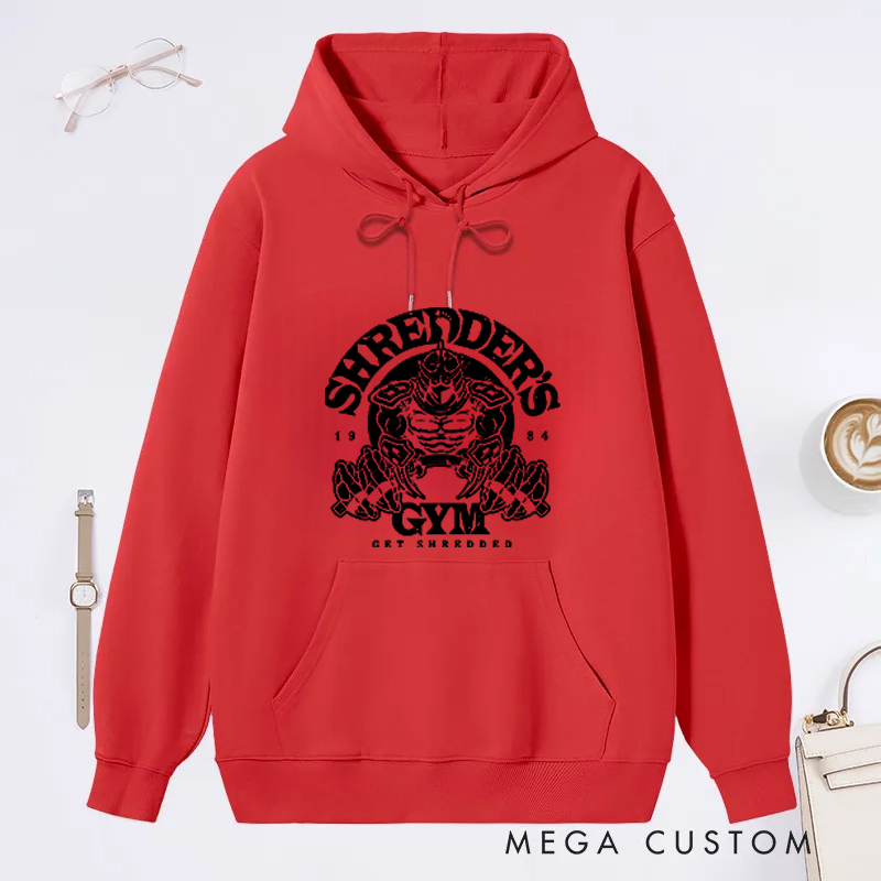 Personalized Gym Classic Hoodies with Skull and Barbell Graphic for Fitness Enthusiasts Bodybuilders and Gym Lovers