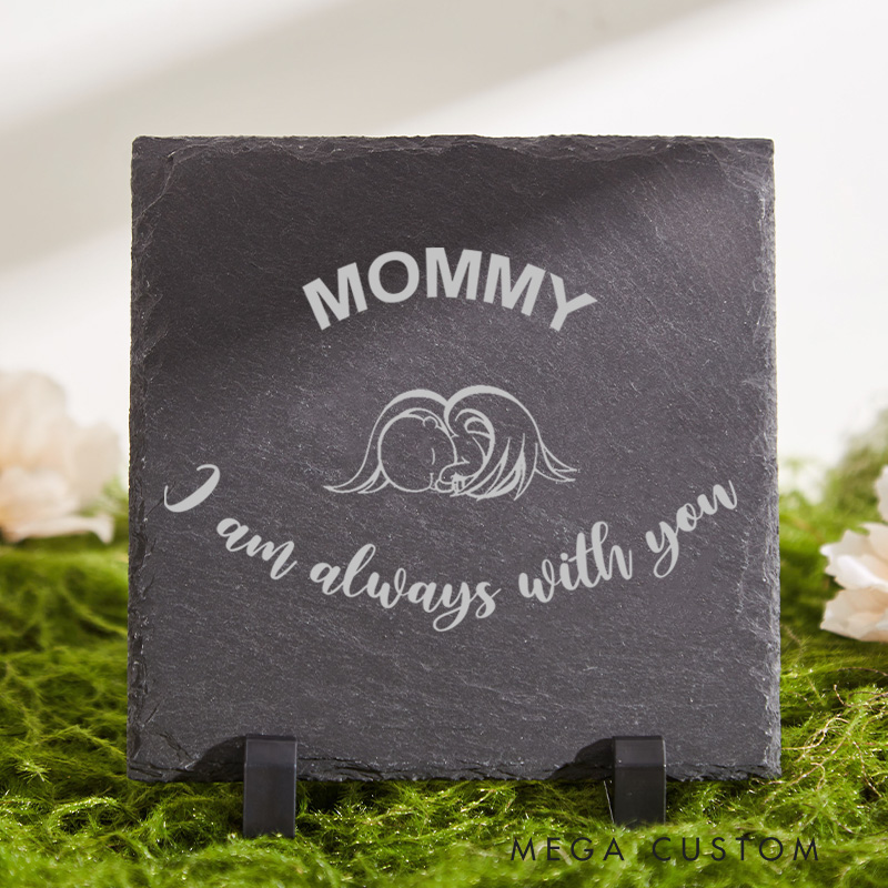Personalized Angel Baby Memorial Stone Slate Remembrance Stone for Loss of Baby Sympathy Miscarriage Gift for Loss of Infant 
