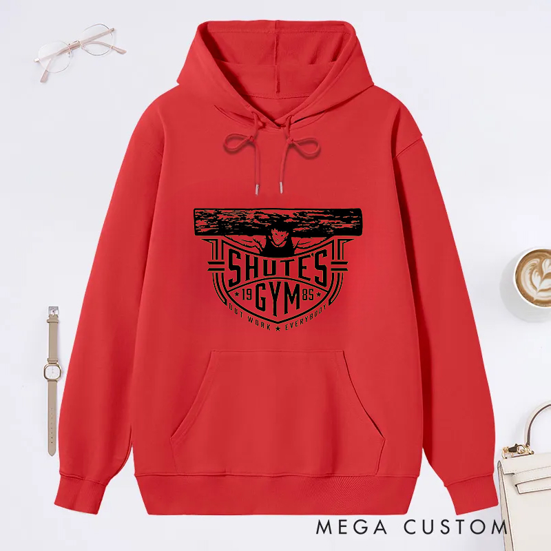 Personalized Gym Classic Hoodies with Vintage Weightlifting Design for Fitness Enthusiasts Bodybuilders and Gym Lovers