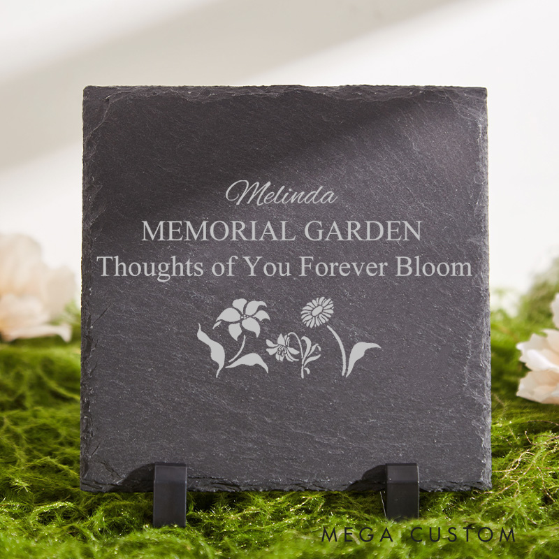 Personalized Memorial Garden Stone for Loss of Loved One Memorial Gift Custom Sympathy Garden Stone in Loving Memory Sympathy Gift Garden Marker 