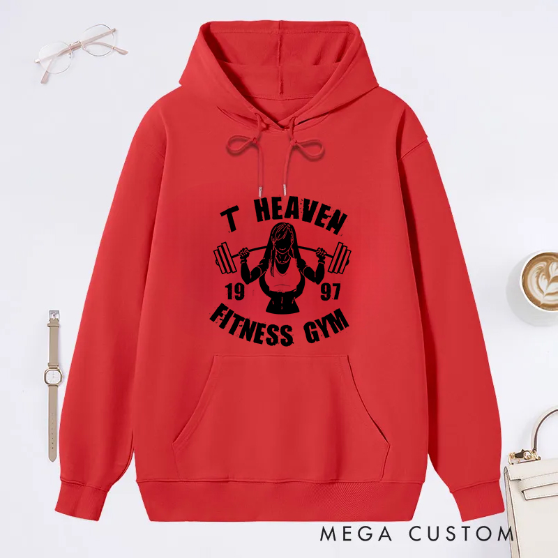 Personalized Gym Classic Hoodies with Inspiring Graphic for Fitness Enthusiasts Bodybuilders and Gym Lovers
