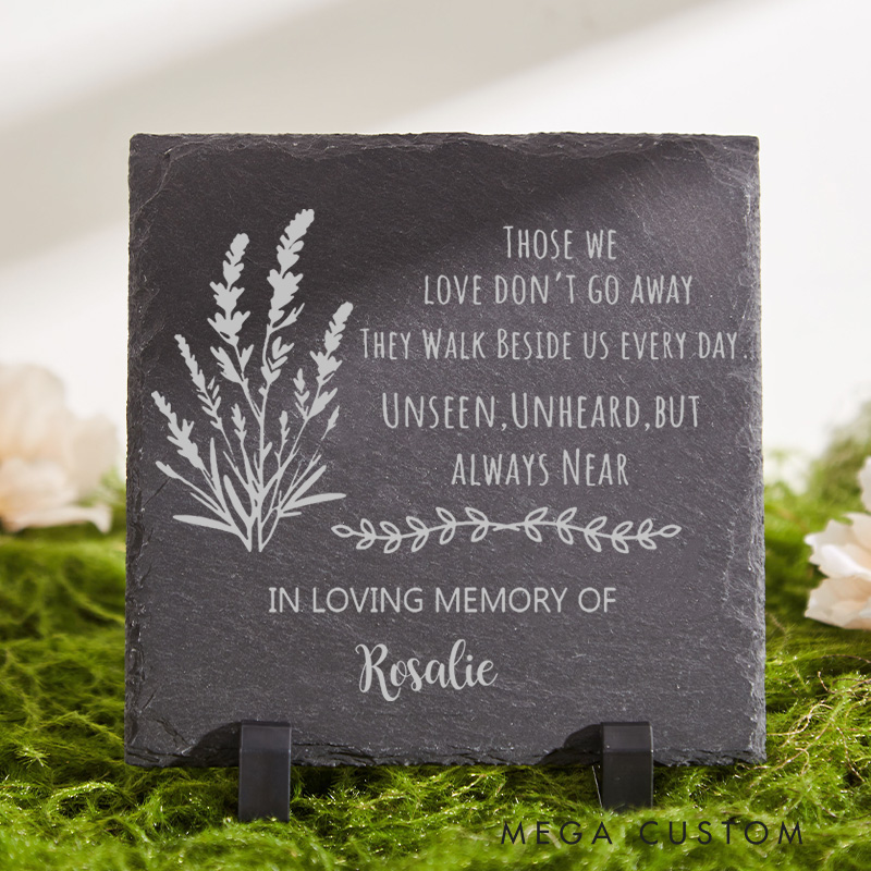 Personalized Memorial Stone for Loss of Loved One Grave Marker Sympathy Gift Remembrance Stone for Memorial Garden Custom Memorial Name Stone