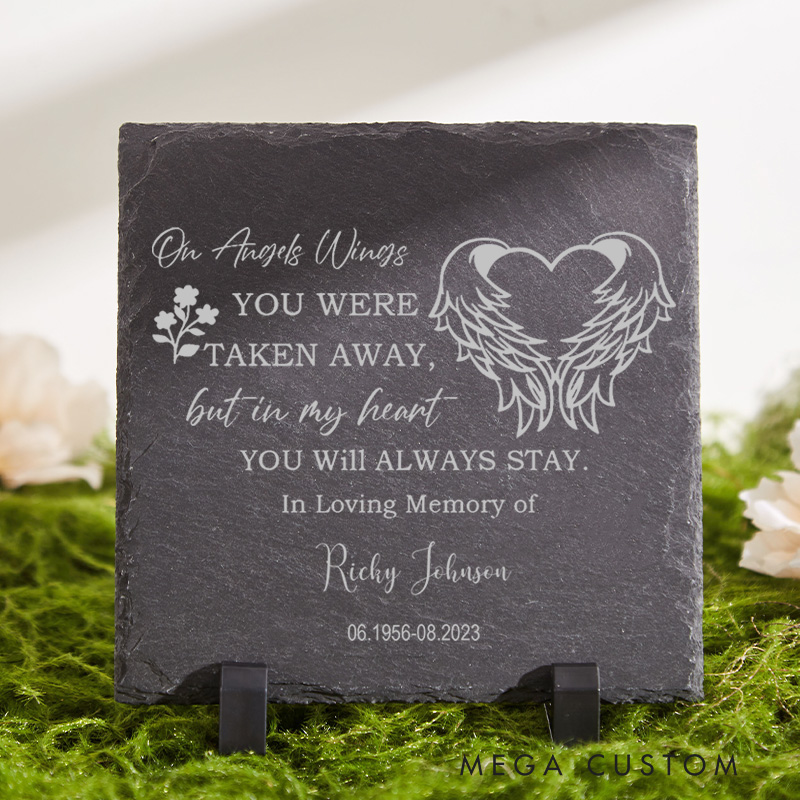 Personalized Memorial Garden Stone Engraved Always And Forever In Our Hearts Sympathy Gifts Remembrance Bereavement Gifts