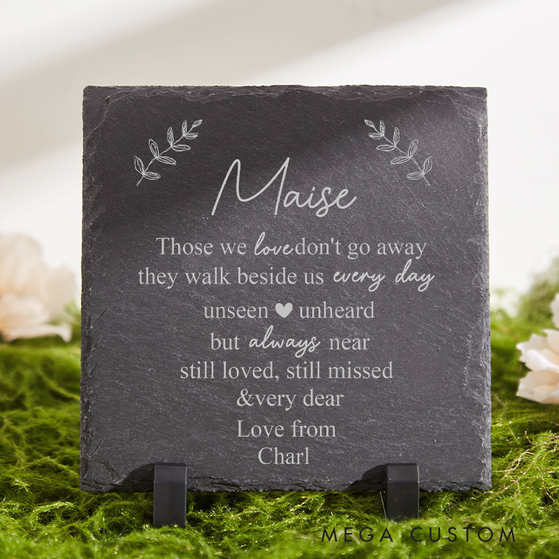Personalized Graveside Memorial Stone for Loss of Loved One Memorial Plaque Cemetery Grave Decoration Loved One Remembrance Gift