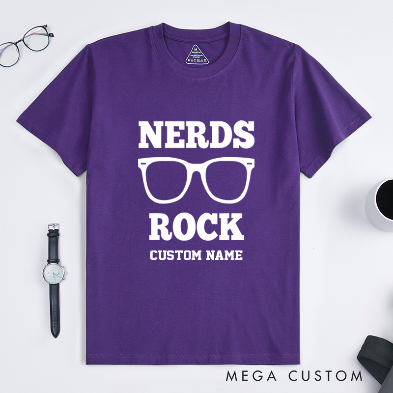 Personalized Nerds Rock T-Shirt Geek Pride Shirt Gift for Geek Nerd