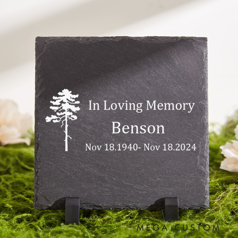 Personalised Memorial Garden Sympathy Gifts for Loss of Loved One Memorial Garden Slate Marker in Memory of Loved One Gifts Bereavement Gift