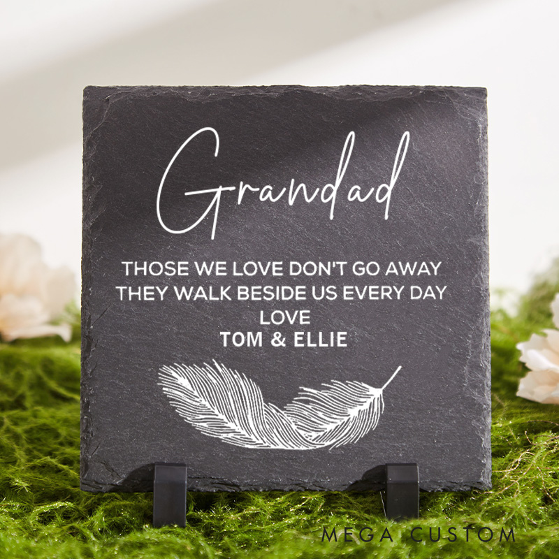 Personalized Memorial Garden Stone for Loss of Loved One Grave Ornament Marker Remembrance Sympathy Gift Grave Those We Love Don't Go Away