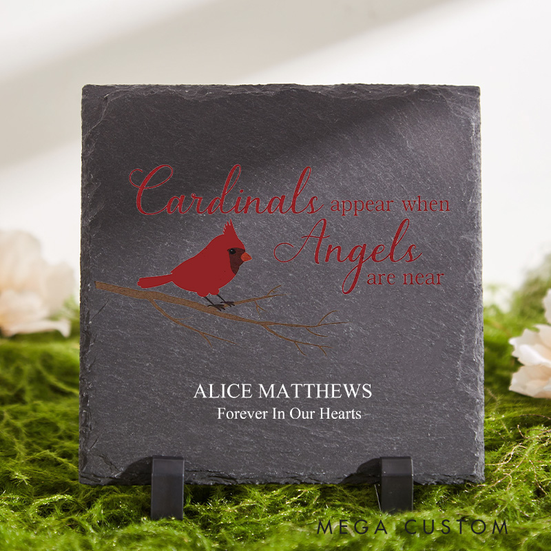 Personalized Cardinal Memorial Stone Sympathy Gift for Loss of Loved One in Loving Memory Gifts Remembrance Bereavement Keepsake Gift