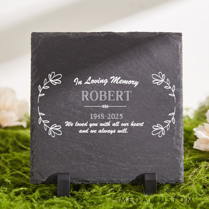 Personalized Memorial Stone for Loss of Loved One in Loving Memory Memorial Stone Loved Ones Memorial Plaque Sympathy Gift Tribute Cemetery Decor