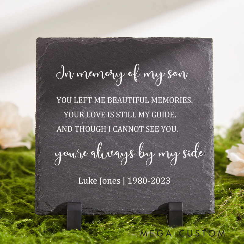 Personalized Memorial Stone for Memory of a Loved One in Loving Memory Gift Memorial Plaque Sympathy Gift Tribute Cemetery Decor 