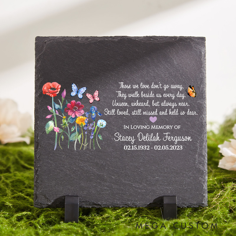 Personalized Memorial Stone for Loss of Loved One Sympathy Gifts Cemetery Rock Stepping Stones Bereavement Gift Funeral Gift 