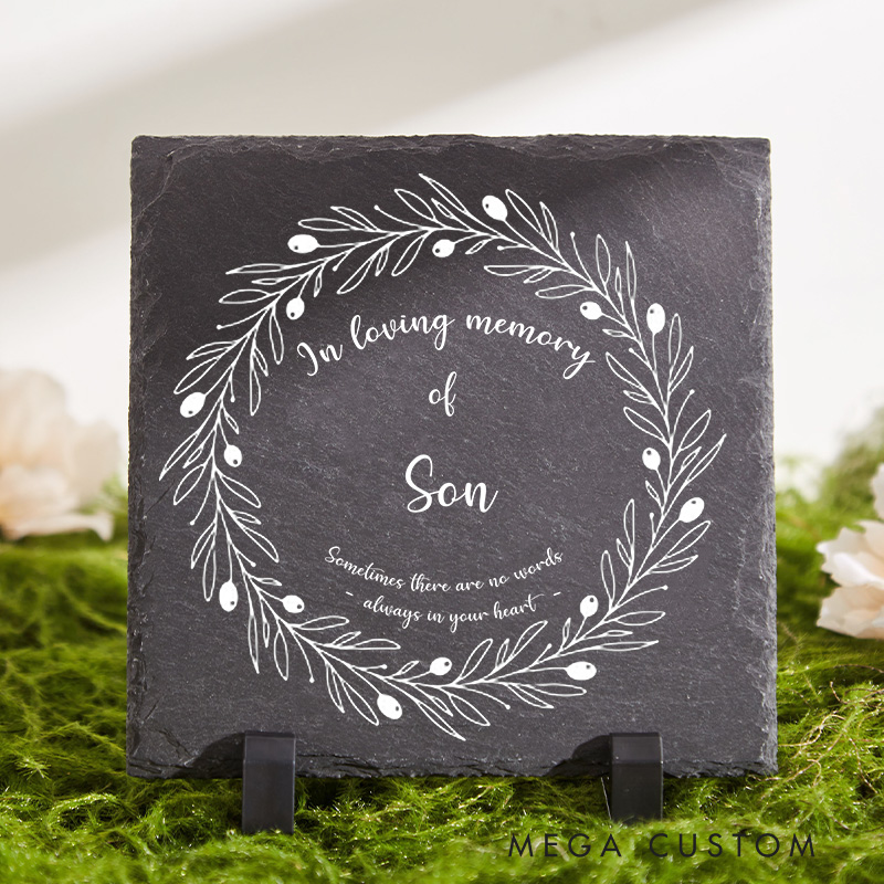 Personalized Memorial Garden Stone for Loss of Loved One Cemetery Grave Decoration Tombstone for Cemetery Sympathy Gift Funeral Gift 