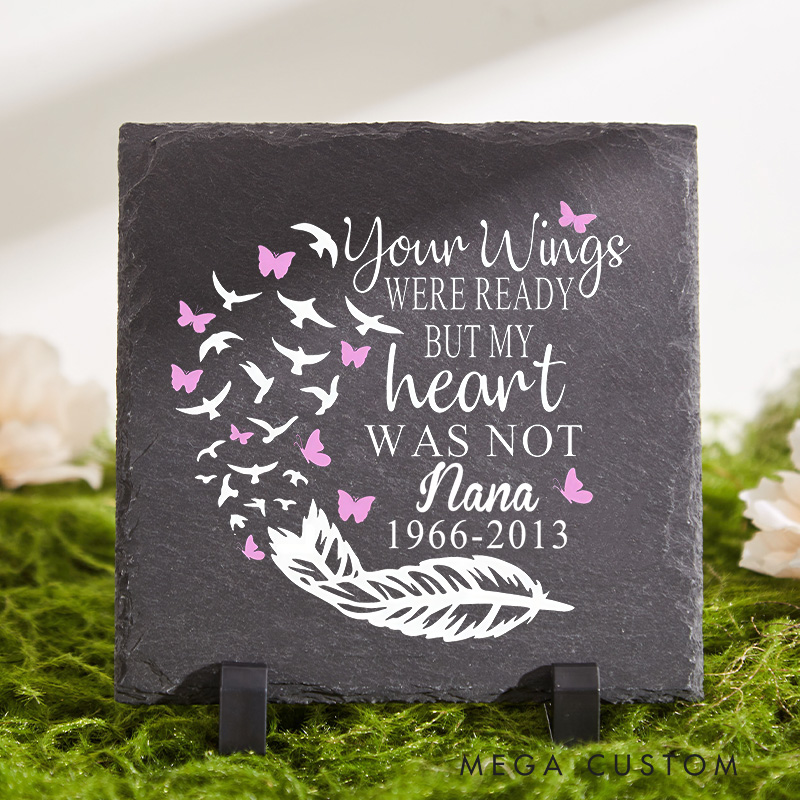 Personalized Memorial Stone Grief Gift Custom Name and Dates Memorial Garden Stone for Loss of Loved One Sympathy Gifts Grave Markers for Cemetery