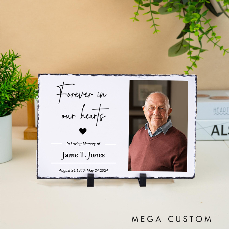 Personalized Memorial Photo Plaque in Loving Memory Gift Grief Remembrance Bereavement Condolences Sign Passed Loved Ones