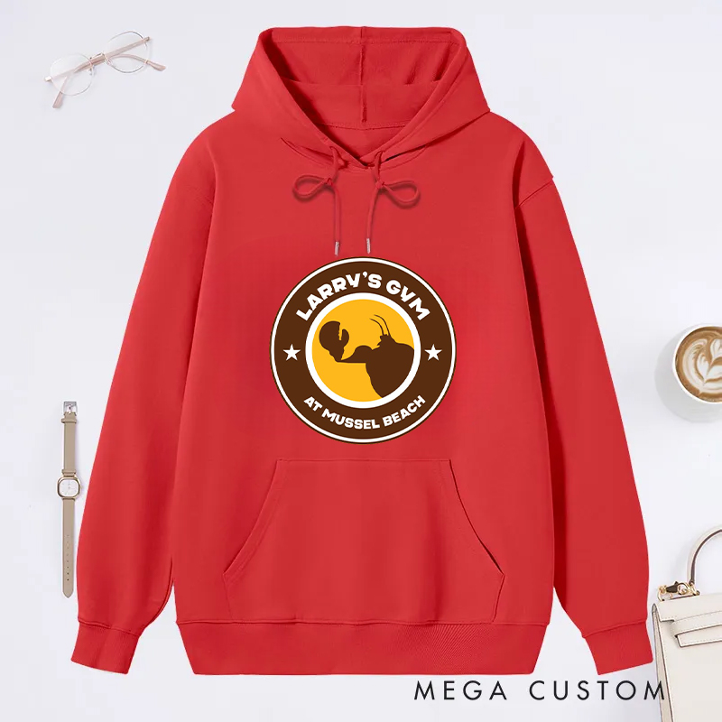 Personalized Fitness Classic Hoodies with Mussel Beach Iconic Logo for Fitness Enthusiasts Bodybuilders and Gym Lovers