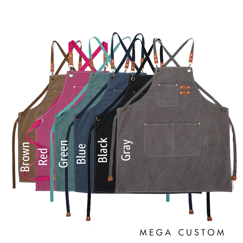 Personalized Canvas Apron Housewarming Apron New Homeowner Gift Perfect Gift for Cooking Enthusiasts Kitchen Lovers Stylish Apron for Grilling