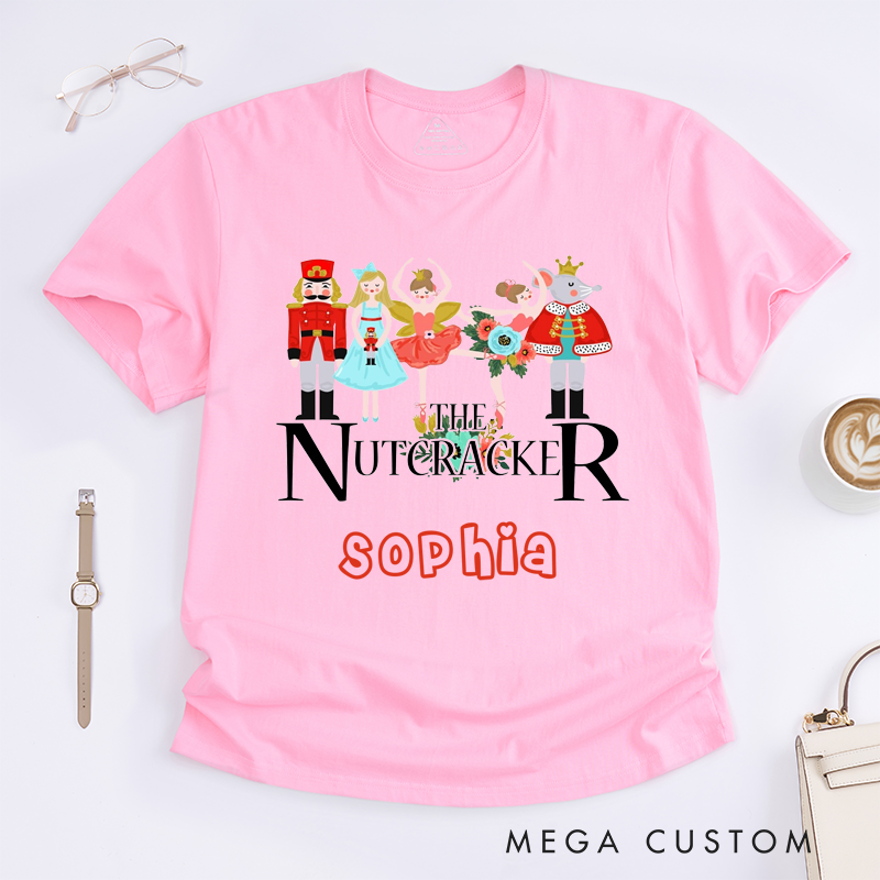 Personalized Dance Ballet Classic T-Shirts Gift Custom Name Shirt for Adults Family Matching Unique Holiday Present for Dance Lovers