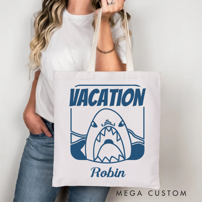 Personalized Vacation Tote Bag Gift for Traveling Lovers Funny Vacation Gift  Beach Vacation Gift