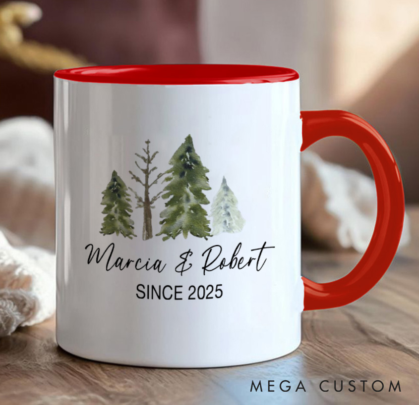 Personalized Funny Couple Camping Mug Mountain Adventurers Camping Hiking Unique Favor Mug Gift for Outdoors Nature Lovers