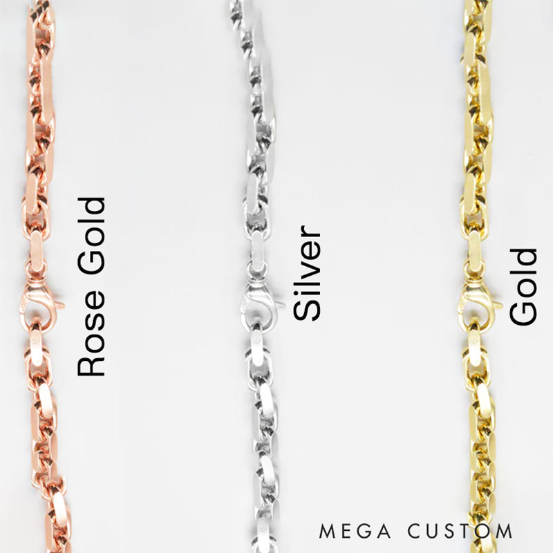 Personalized Double Names Necklace with Heart Mother's Day Gift for Mom