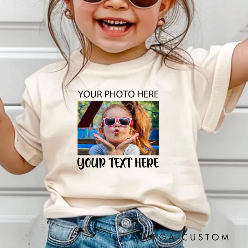Personalized Kids Photo T-Shirt Funny Gift for Kids