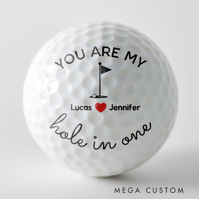 Personalized "Hole in One" Golf Ball with Custom Text
