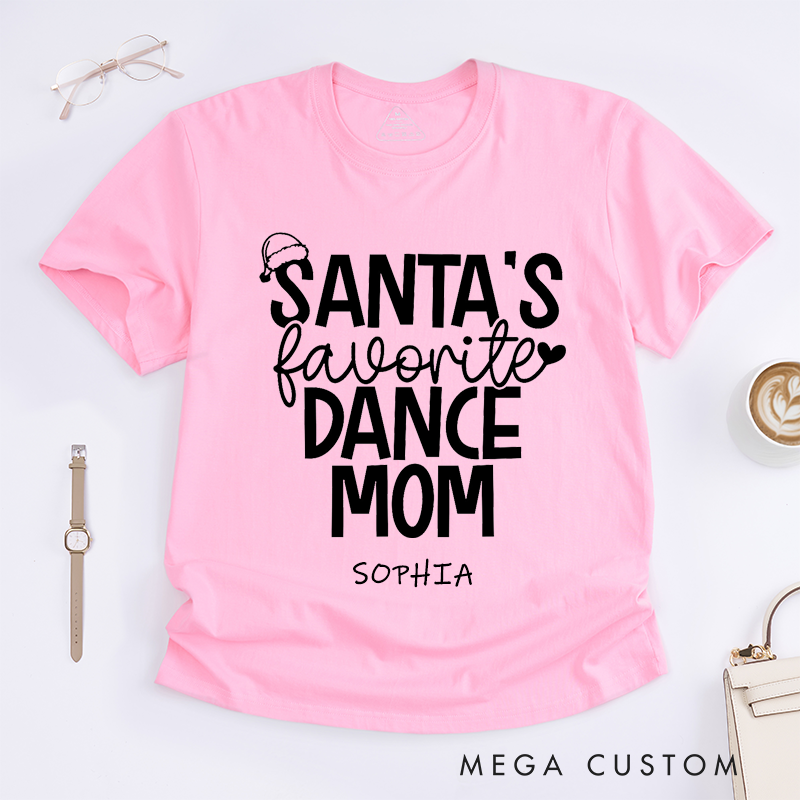 Personalized Dance Mom T-Shirts Custom Name Gift for Proud Mother Who Raises a Dancer Best Mom Appreciation Tee for Women Dance Lover Present