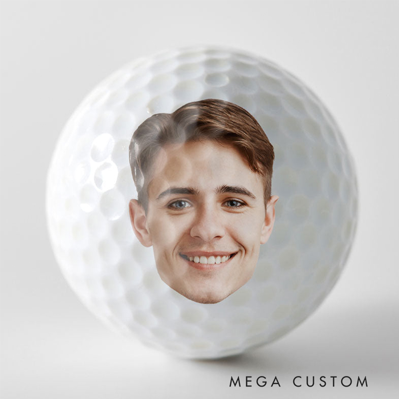 Personalized "If Found, Return to This Guy" Golf Ball with Photo  