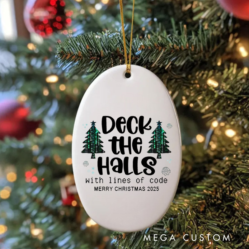 Personalized Programmer Technology Enthusiast Christmas Ornament Gift for Computer Geek Nerd