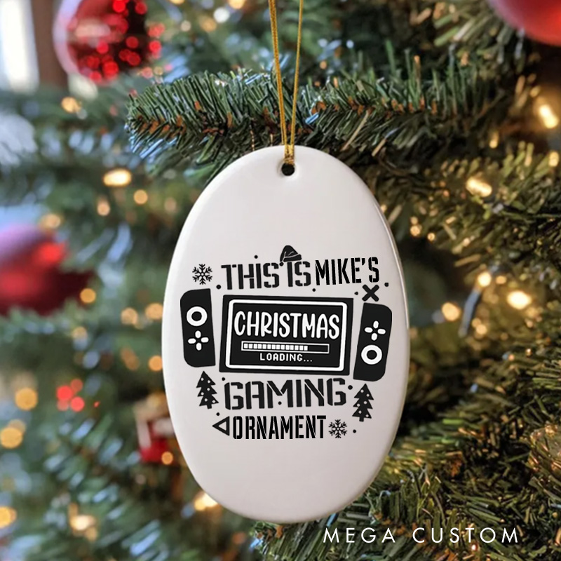 Personalized Gamer Lovers Christmas Ornament Christmas Dress Up Enthusiasts Gift for Geek 