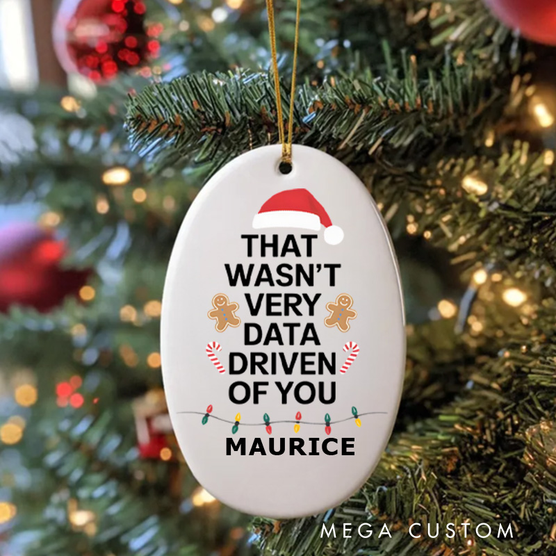 Personalized Data Enthusiasts Christmas Ornament Programmer Computer Christmas Ornament Gift for Geek Nerd